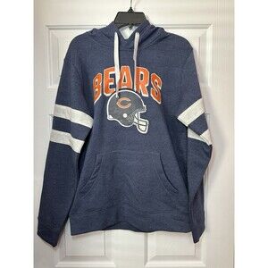 Size M Chicago Bears NFL Team Apparel Hoodie Pullover Sweatshirt Mens NEW